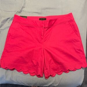 The Limited Women's Pink Scalloped Shorts